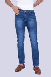 Classic Mid-wash Indigo Narrow fit Jeans